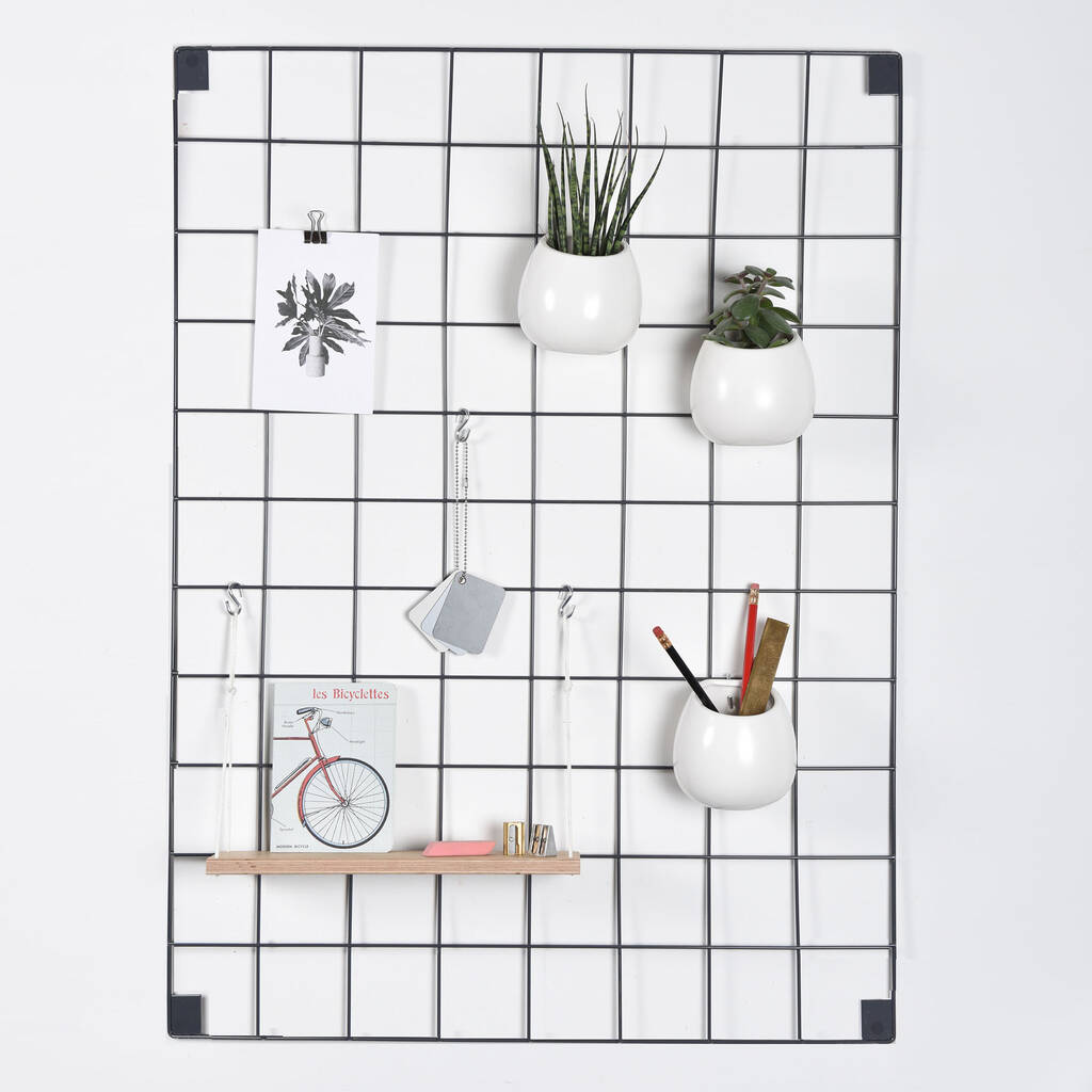 Wire Mesh Memo Board By Block Design