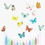 Watercolour Butterflies Wall Stickers Mini, thumbnail 1 of 2