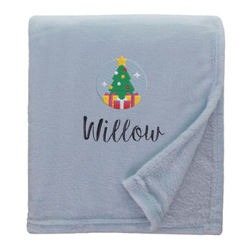 Personalised Christmas Tree Christmas Snuggle Blanket, 10 of 12