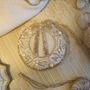 Luxury Irish Linen Festive Wreath Christmas Tree Decoration, thumbnail 4 of 6