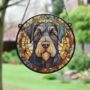 Schnauzer Black Stained Glass Effect Suncatcher, thumbnail 4 of 6