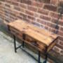Industrial Reclaimed Console Side Table Drawers 004, thumbnail 2 of 6
