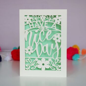 Have A Nice Day Papercut Card, 5 of 10