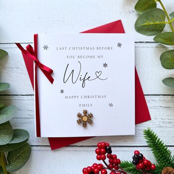 Fiancée Christmas Card, Wife To Be, 4 of 4