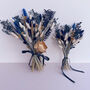 Navy Blue And Grey Dried Flower Arrangement, thumbnail 5 of 6