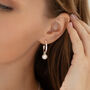Large Pearl Hoop Earring, thumbnail 1 of 3