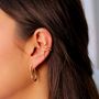 Ripple Hoop Earrings, thumbnail 5 of 6