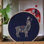 Llama Embroidery Kit, thumbnail 4 of 6