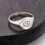 Custom Engraved Solid Silver Signet Ring, thumbnail 6 of 12