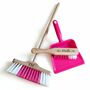 Personalised Wooden Children's Dustpan And Brush Set, thumbnail 1 of 6