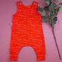 'Christmas Is My Favourite' Print Children's Dungarees, thumbnail 5 of 9