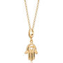 Fatima Hand Charm Necklace, Sterling Silver Or Gold Plated, thumbnail 3 of 10