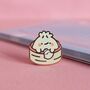 Dumpling Enamel Pin | Cute Pin Badges, thumbnail 3 of 4