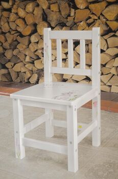 Floral Custom Painted Children's Chair, 2 of 11