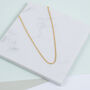 Waverley Medium Yellow Gold Plated Trace Chain, thumbnail 1 of 4