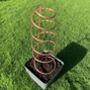 Spiral Copper Plant Pot Trellis, thumbnail 2 of 8