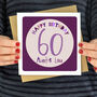 60th Birthday Card Personalised Name, thumbnail 1 of 2