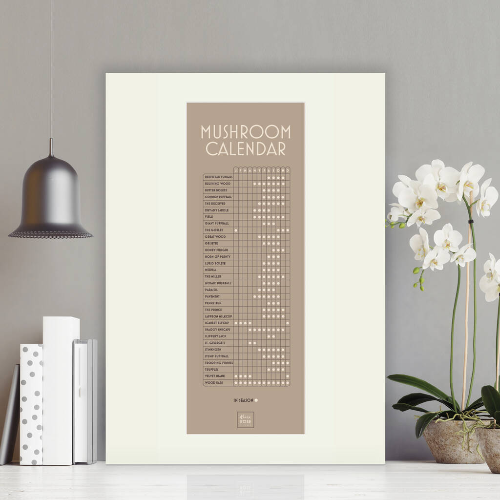Mushroom Calendar By Alice Rose