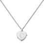 Child's Sterling Silver Initial Heart Locket Necklace, thumbnail 2 of 3