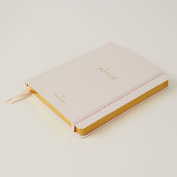 Undated Weekly Planner Blush Cloth, Luxury Diary, 3 of 12