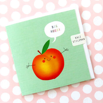 Big Hugs Peach Card, 3 of 4