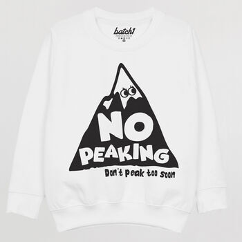 No Peaking Girls' Hiking Slogan Sweatshirt, 5 of 5