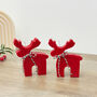 Rudolph Red Reindeer Candle Christmas Decoration, thumbnail 2 of 10