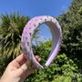 Crystal Studded Velvet Headband, thumbnail 6 of 8