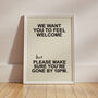 Please Leave By 10 Typography Print, thumbnail 1 of 6