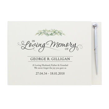 Personalised Loving Memory Guest Book, 4 of 6