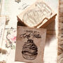 Personalised 'Baked By…' Cupcake Rubber Stamp, thumbnail 2 of 3