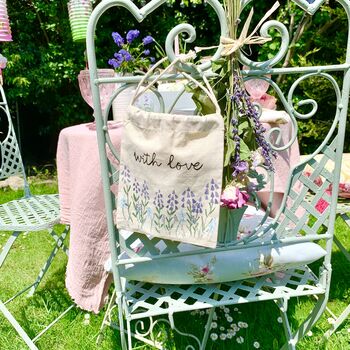 Personalised Cottage Garden Hand Painted Gift Bag, 4 of 7