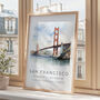 San Francisco California Travel City Poster, thumbnail 2 of 7