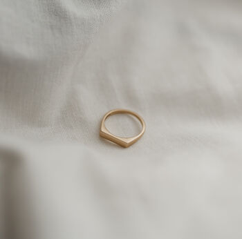 Recycled 9ct Gold Signet Ring, 4 of 5
