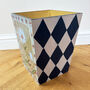 Songbird And Harlequin Wastepaper Bin, thumbnail 10 of 11