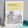 Personalised Derby Graduation Gift Print, thumbnail 7 of 9