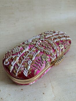 Pink Pearl Capsule Clutch, 8 of 11
