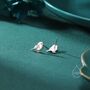 Baby Robin Bird Stud Earrings, thumbnail 5 of 12