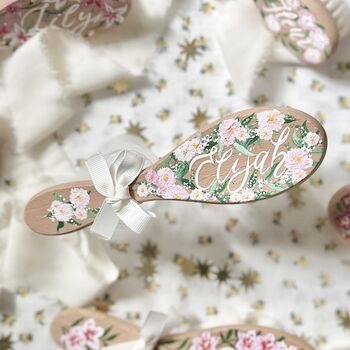 Personalised Hand Painted Baby Hair Brush Gift, 4 of 7