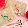 Personalised Wooden Bauble Place Names And Tags, thumbnail 3 of 3