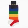 Block Stripe And Neon Organic Women's Trainer Socks, thumbnail 7 of 8