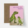 Dinosaur T Rex Cute Mothers Day Card, thumbnail 2 of 2