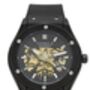 Mens Watch Automatic Skeleton Watch Norway Black Edition, thumbnail 3 of 10