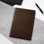 Handmade A5 Full Grain Oiled Leather Refillable Journal Cover, thumbnail 3 of 7