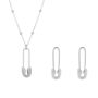 Sterling Silver Pave Safety Beaded Set, thumbnail 2 of 5