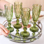 Green Diamond Elegant Champagne Flutes, thumbnail 7 of 9