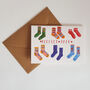 Perfect Pair Sock Greetings Card, thumbnail 6 of 6