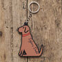 Fox Red Labrador Keyring Personalisation Available, thumbnail 1 of 4