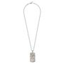 Oasis Palm Men's Sterling Silver Necklace, thumbnail 5 of 8