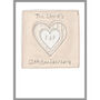 Personalised Silk 12th Wedding Anniversary Card, thumbnail 8 of 11